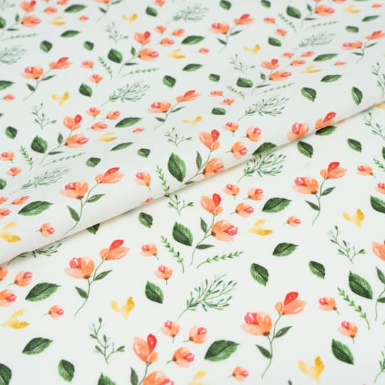 SINGER Sandy Stems Print Cotton Fabric